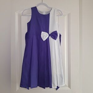 Two-Tone Dress with Bow